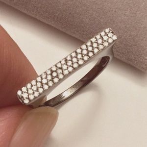 BONY LEVY 18K Black Gold & Diamonds Ring size 6.75